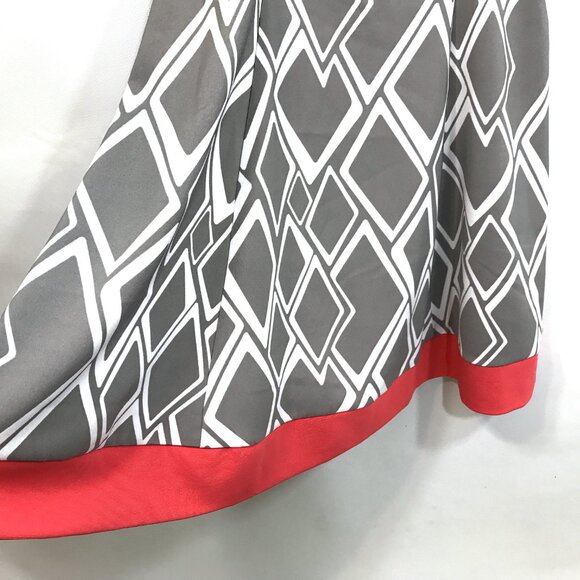 Robbie Bee Shift Dress M Sleeveless V-Neck Midi Dress Size 8 - Picture 6 of 9